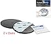 Accessory Basics 2Pack of 80mm Adhesive Mounting Disk for Boat/Car Dashboards GPS Smartphone Dashboard Disc (Compatible with Nuvi Tomtom Magellan GPS Mount)