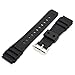 PerFit 22mm Casio Replacement Watch Band + Spring Rods for 10406454 AMW-320 AMW-330 MDV-106 MTD-106 MTD-1066 (Black)
