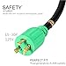 Atima Generator Power Cord Cables AGC101 L5-30P to Three 5-15R 25Feet