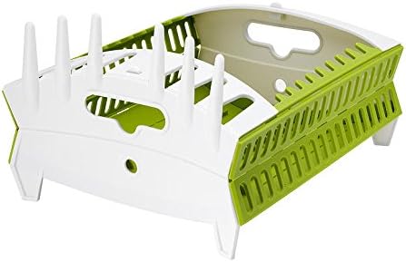 Fozzils Snapfold Dish Rack, Green