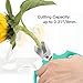 Housolution Floral Shears, Premium Steel Garden Pruning Shears Floral Fruits Leaf Scissors Hand Pruner Snip Trimming Tool for Gardening Flower Arrangement, Turquoisethumb 1
