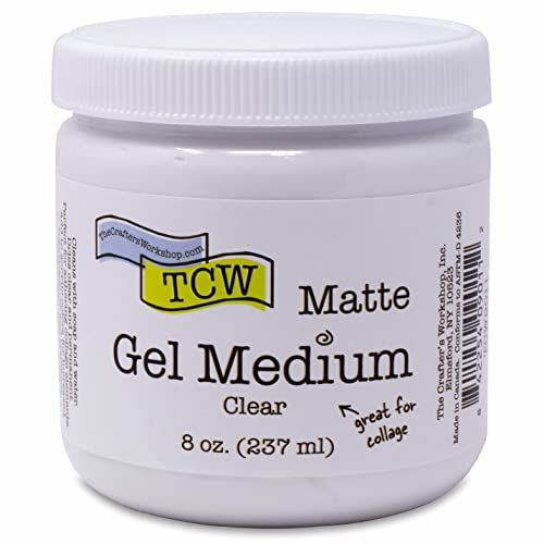 The Crafters Gel Medium, Additive for Paint, Adhesive for
