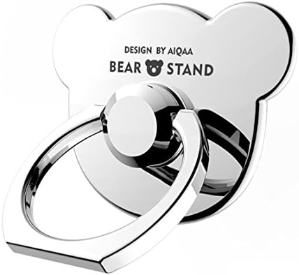 ❤️Finger Ring Stand, TinyKawai 360° Rotation Panda Cell Phone Ring Stand Holder Grip kickstand for Universal Smartphone iPhone X 8 Plus 7 7 Plus /6s 6 plus /Galaxy S8 plus Note, LG—Silver