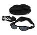 Tuga Baby/Toddler UV 400 Sunglasses w/ 2 Straps & Case, Black