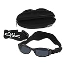 Tuga Baby / Toddler UV 400 Sunglasses w/ 2 Straps & Case, Black