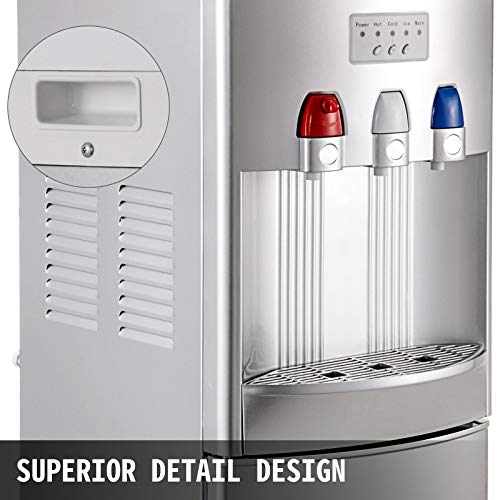 VBENLEM 2 in 1Water Cooler Dispenser with Built in Ice Maker Machine