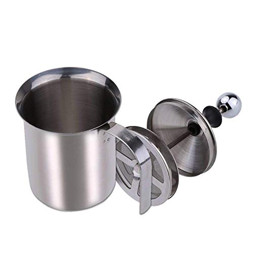 U/K WirtschaftEdelstahl Milch Schneebesen Doppelschicht Milch Bubbler Milchaufschäumer Für Kaffee Verwenden 1 Stücke… – Bild 8