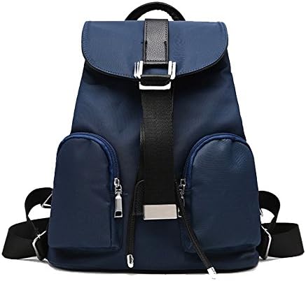 Vvting Women Girls Casual Nylon Backpack Purse Travel Work College Shool Bag (blue)
