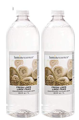 Luminessence Fresh Linen Liquid Potpourri 33.6 oz (Qty 2)