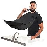 BEARD KING - The Official Beard Bib - Hair Clippings Catcher & Grooming Cape - “As Seen on Shark Tank”