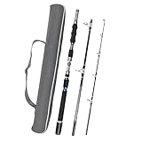 Fiblink 3-Piece Spinning Rod Heavy Spinning Fishing Rod Portable Fishing Rod Graphite Spin Rod (30-50-Pound Test)