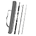 Fiblink 3-Piece Spinning Rod Heavy Spinning Fishing Rod Portable Fishing Rod Graphite Spin Rod (30-50-Pound Test)