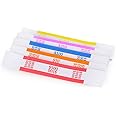 L LIKED Pack of 250 Currency Band Bundles Self Sealing Currency Straps Bands Money Bill Wrappers (50 of Each - 250 Assorted)