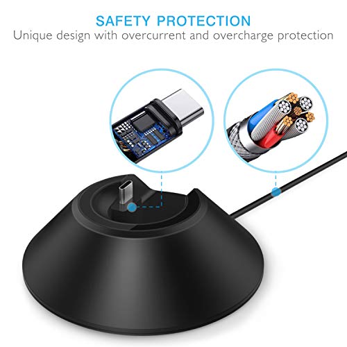 HEYSTOP Charger Stand for Poke Ball Plus Controller, Fast Nintendo Switch Pokeball Plus Charge Station Holder Accessories for Nintendo Pokémon Lets Go Pikachu Eevee Game Controller
