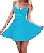 Sexy Womens Summer Straps Sleeveless Skater Short Dress