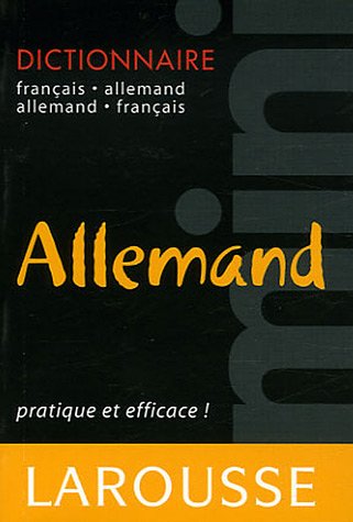 Mini dictionnaire français-allemand, allemand-français