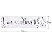eBoot Mirror Decal Wall Sticker Vinyl Decoration You're Beautiful Stickers, 2 Pack