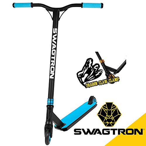 Swagtron ST047 Elite Pro Stunt Scooter — Advanced Competition-Ready Freestyle Trick Scooter | ABEC-9 Chrome Bearings, Aluminum-Core 110mm Wheels — Ages: 15+, Max. Weight: 260 LB (Blue) - Thumbnail 7