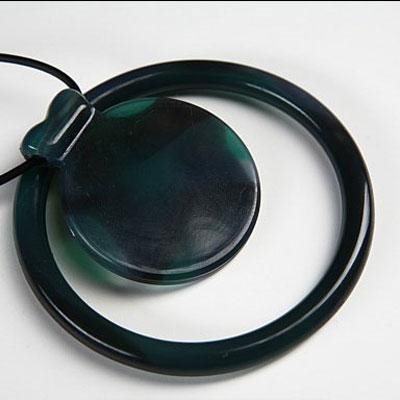 Dr. Bloom's Chewable Jewels Bracelet and Necklace with Circle Slide, Deep Sea Blue