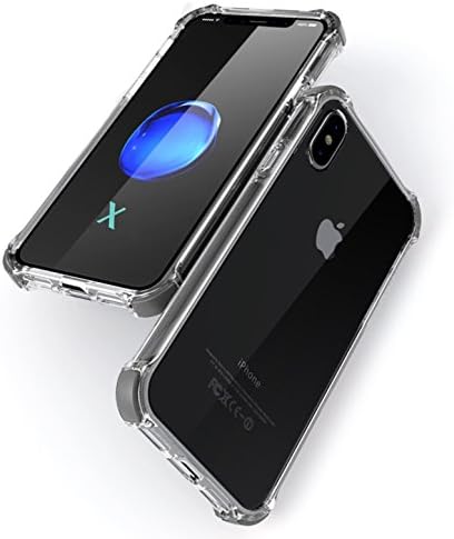 iPhone X Case, iPhone 10 Case ( RG16), Shockproof, Soft (TPU) transparent clear case, High Clear PC Back Cover, (Anti-Yellow/Anti-Scratch) (Gray)