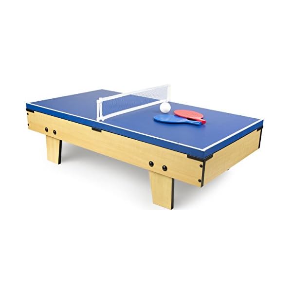 Leomark Tavolo Da Gioco Multifunzione 4 In 1 Calcio Balilla Biliardo Tennis Hockey Biliardinoo Calcetto Tavolo In Legno Per Bambini