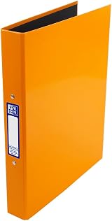 Oxford Premium A4 Ring Binder Orange 25mm 40mm Spine Laminated Board