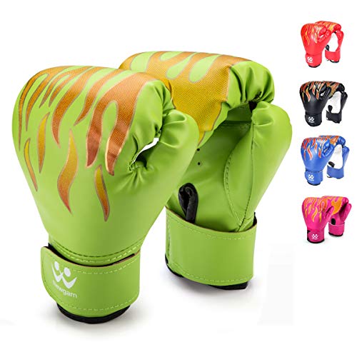 image for Newgam Kids Boxing Gloves, Children Junior Sparring Kickboxing Trainin