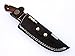 Poshland Handmade Damascus Steel Bushcraft Knife - Stunning Easy Grip Handle