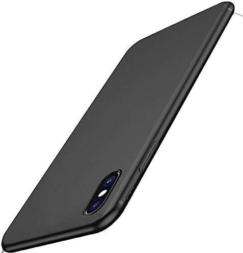 iPhone X case black 1 millimeter slim silicone solid soft shell