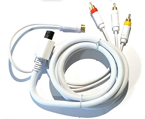 Composite Video Cable AV/S-Video S-VHS and Audio RCA For Nintendo WII HD TV Composite