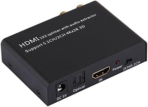 21年ファッション福袋のケーブル アダプター Hdmi 1x2 スプリッター オーディオ エクストラクター付き 5 1ch 2ch 4kx2k 3d対応 品質満点高評価 の