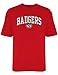 NCAA Wisconsin Badgers Old Varsity/Gildan T-Shirt, Red, Medium