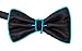 NEON NIGHTLIFE Light Up Bow Tie, Aqua Men's Glow in the Dark LED Tie