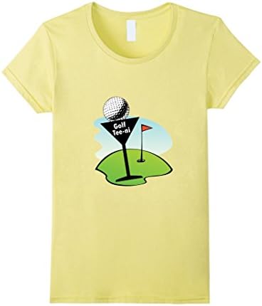 Womens Golf Tee-ni Shirt Large Lemon