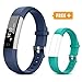 TOOBUR Fitness Activity Tracker Watch for Kids Girls Boys, Pedometer, Calorie Counter, IP67 Waterproof Step Counter Watch with Sleep Monitor and Silent Alarm Clock (Blue Green)