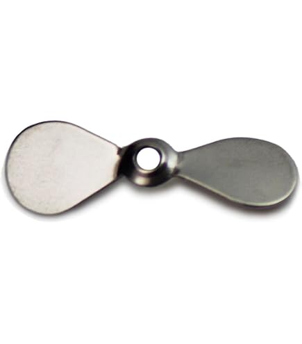 Amagogo 50Pieces/Set Fishing Propeller Blade Lures Making Thicken Fly Fishing DIY Durable Stainelss Steel Propeller Blade for Fresh Water Water, Style A S : Sports & Outdoors