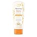 Aveeno Protect + Hydrate FaceMoisturizing Sunscreen Lotion with Broad Spectrum SPF 50 Antioxidant Oat OilFree Lightweight Sweat WaterResistant Sun Protection TravelSize, Basic, 3 Ounce
