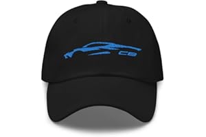 JG INFINITE 2023 Sports Car C8 Outline Silhouette Rapid Blue 8th Gen Mid Engine Vette Dad hat