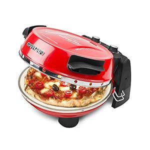 G3Ferrari G10032 Pizzeria Snack Napoletana Pizza Plus EVO, 1200 W, Rood