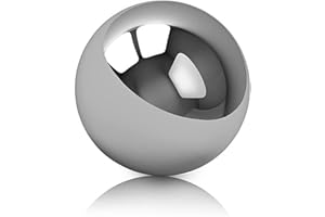 Bettomshin 2Pcs 1-3/4"(44.45mm) Bearing Balls, G5 Precision SUS304 Bearing Balls, HRC<26 Hardness 304 Stainless Steel Precision Steel Balls, Steel Ball Precision Bearings for Loose Bicycle Bearing