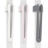 [3-Pack] Pen Pal Clip for Apple iPad and iPad Pro Pencil, White/Pink/Charcoal