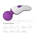 ELECITIZON Cordless Waterproof Mini Wand Massager Extreme Power Vibration Massage for Muscle Aches & Sports Recovery Rechargeable 9X Multi-Speed,Purple