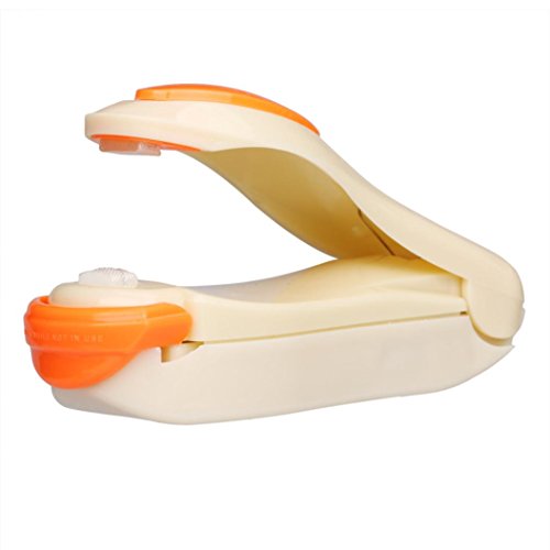 Click Here to See More Images Longay 1PCS Portable Mini Heat Sealing Machine Impulse Sealer Seal Packing Plastic Bag (Beige)