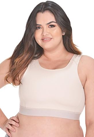 GLORIOUS SHAPE Minimizer Bra for Large Bust | Binding Bras for Women | Minimizing Bra Wireless (Beige, Small-32)