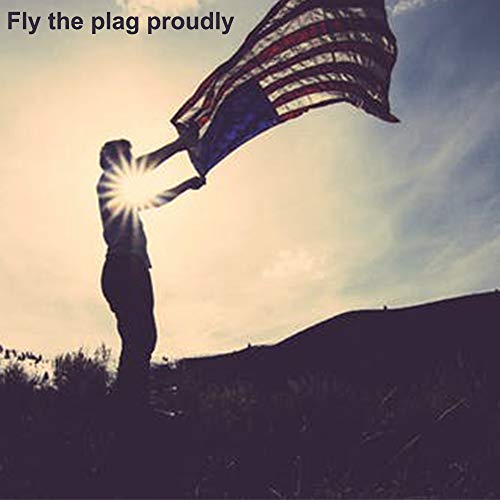 All-Conquering American US Flag with Brass Grommets 3 X 5 Ft, Vivid Color and Fade Resistant, USA Flags Polyester 3x5 Foot(2 Pack) (American Flag)