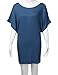 TWINTH Dolman Drape Tunic Plus Size Side Shirring Loose Fit Short Sleeve Top T-Shirts