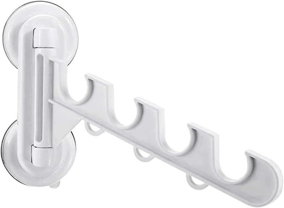 TQMB Folding Clothes Drying Rack Clothes Hanger Rack Wall Mounted Laundry Room Closet Storage Organization Easy To Install Waterproof Space Saver for Indoor Outdoor