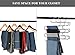 CEISPOB Multi-Purpose Pants Hangers, S-Type 5 Layers Stainless Steel Clothes Hangers Storage Pant Rack Closet Space Saver for Trousers Jeans Towels Scarf Tie (4-Pieces)