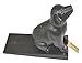 Lulu Decor, Cast Iron Dog Door Stopper, Doorstops Weight 5 Lbs (Black)