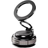 Maglock 360° Foldable Magnetic Phone Mount | Vacuum Phone Holder Magnet | Magnetic Phone Holder for Car, Home, Gym, iPhone & Android – Bundle with Elegant American USA Flag Car Keychain